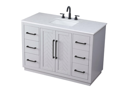 48 inch Single Bathroom Vanity in Grey