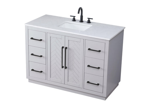 48 inch Single Bathroom Vanity in Grey
