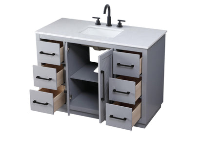 48 inch Single Bathroom Vanity in Grey