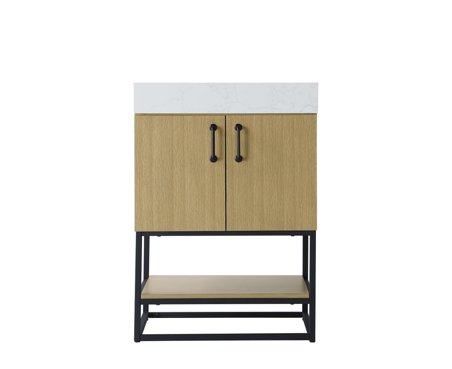 24 inch Single Bathroom Vanity in  Honey Brown