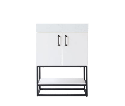 24 inch Single Bathroom Vanity in White