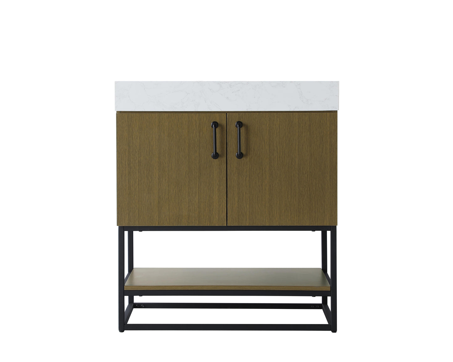 30 inch Single Bathroom Vanity in Chestnut Brown