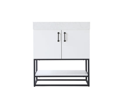 30 inch Single Bathroom Vanity in White