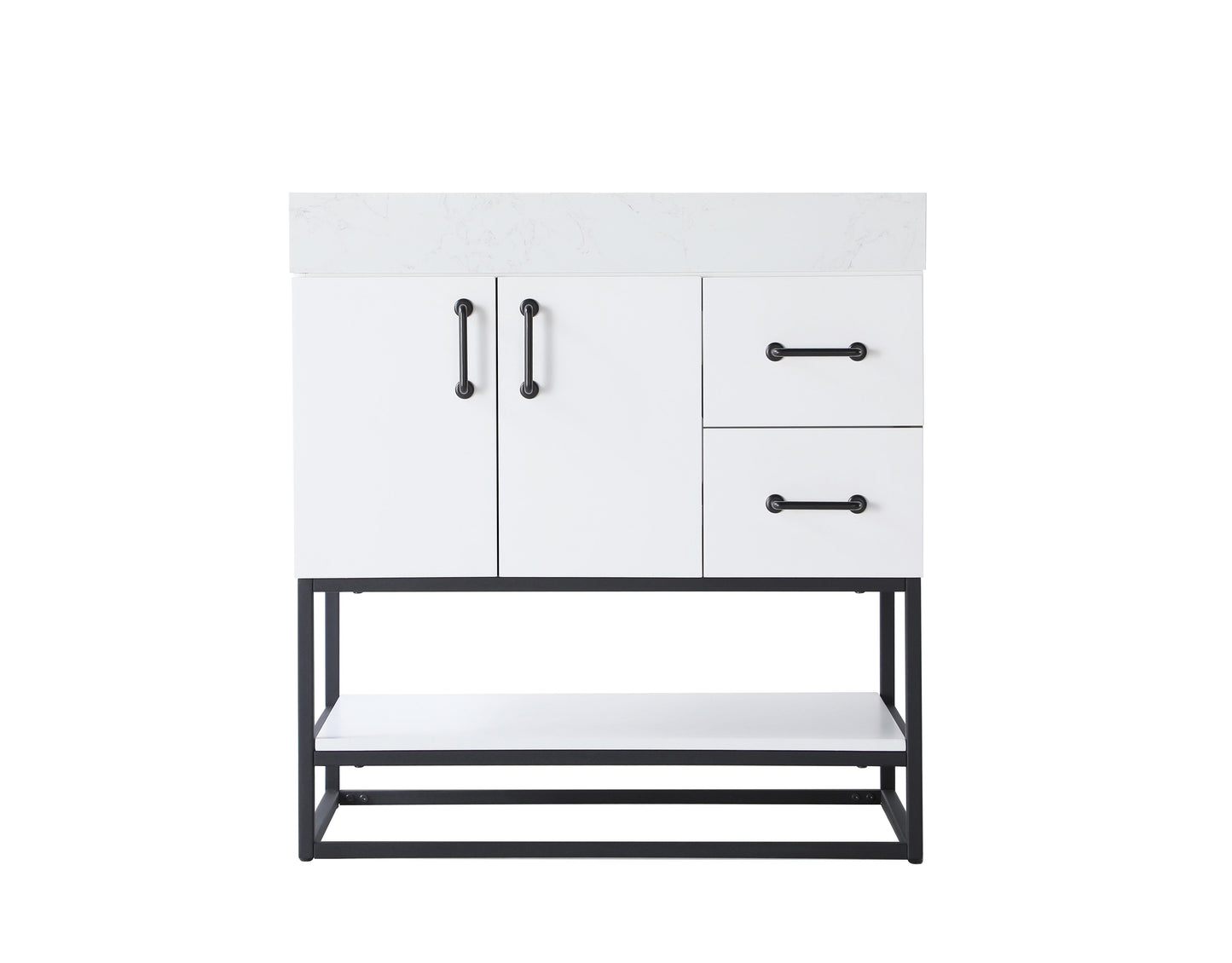 32 inch Single Bathroom Vanity in White
