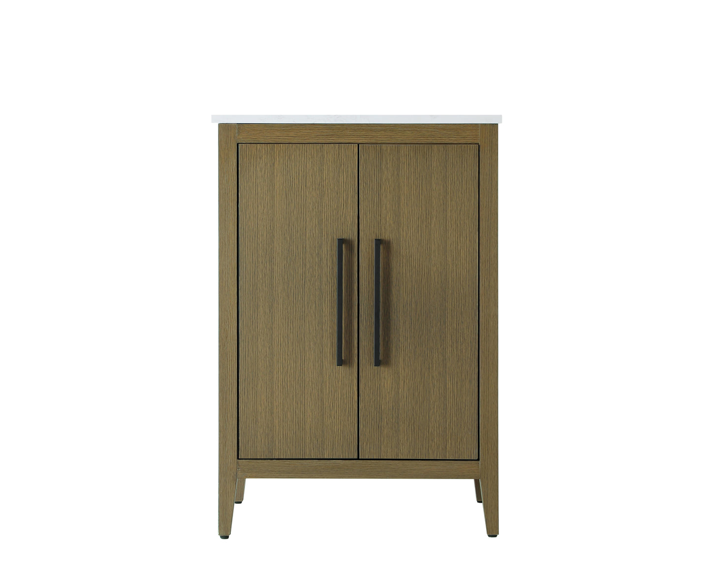 24 Inch Single Bathroom Vanity In Chestnut Brown