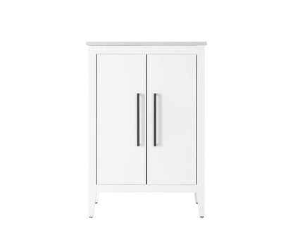24 Inch Single Bathroom Vanity In White