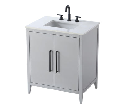 30 Inch Single Bathroom Vanity In Grey