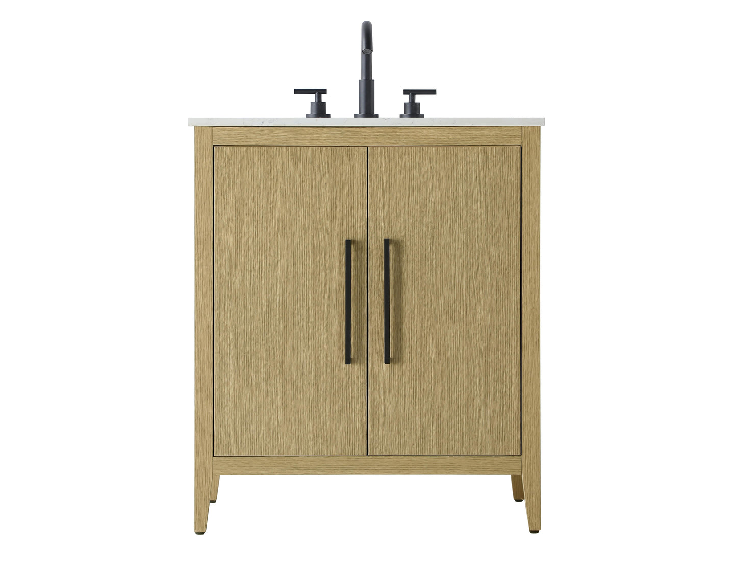 30 Inch Single Bathroom Vanity In  Honey Brown
