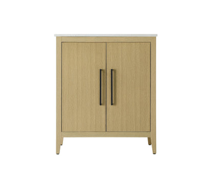 30 Inch Single Bathroom Vanity In  Honey Brown