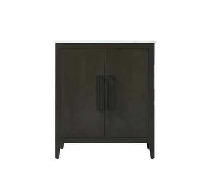 30 Inch Single Bathroom Vanity In Mocha Brown