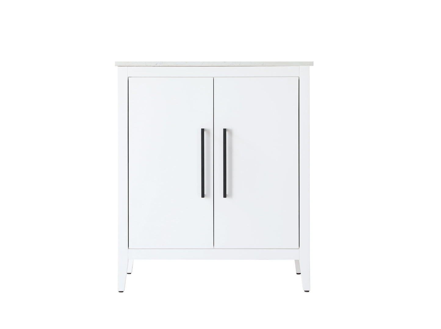 30 Inch Single Bathroom Vanity In White