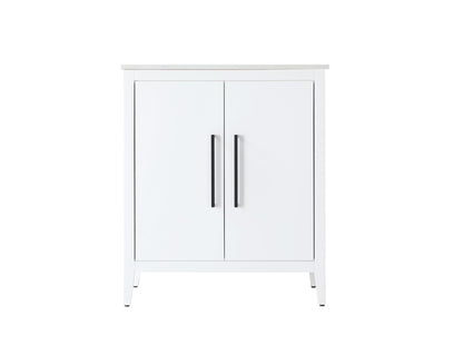 30 Inch Single Bathroom Vanity In White