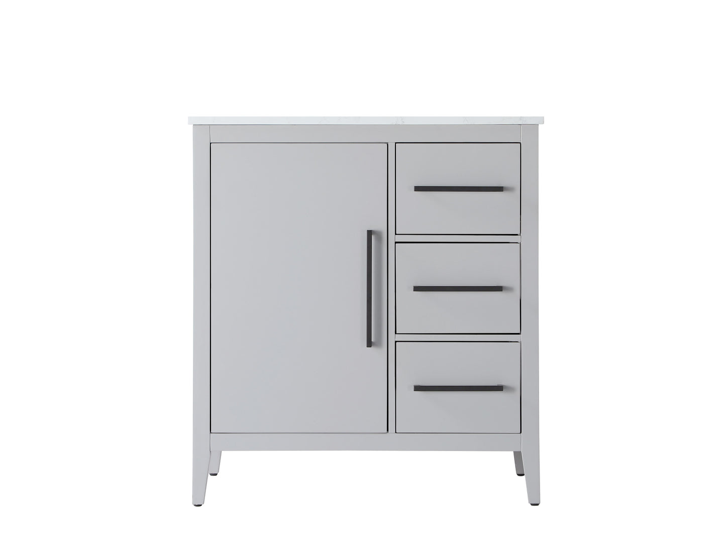 32 Inch Single Bathroom Vanity In Grey