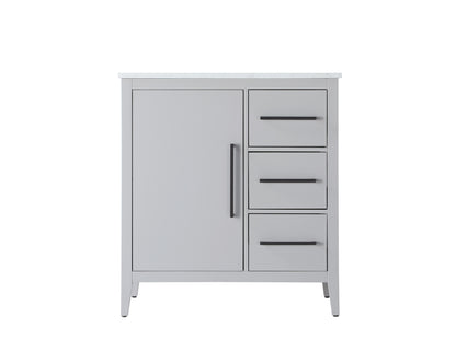 32 Inch Single Bathroom Vanity In Grey