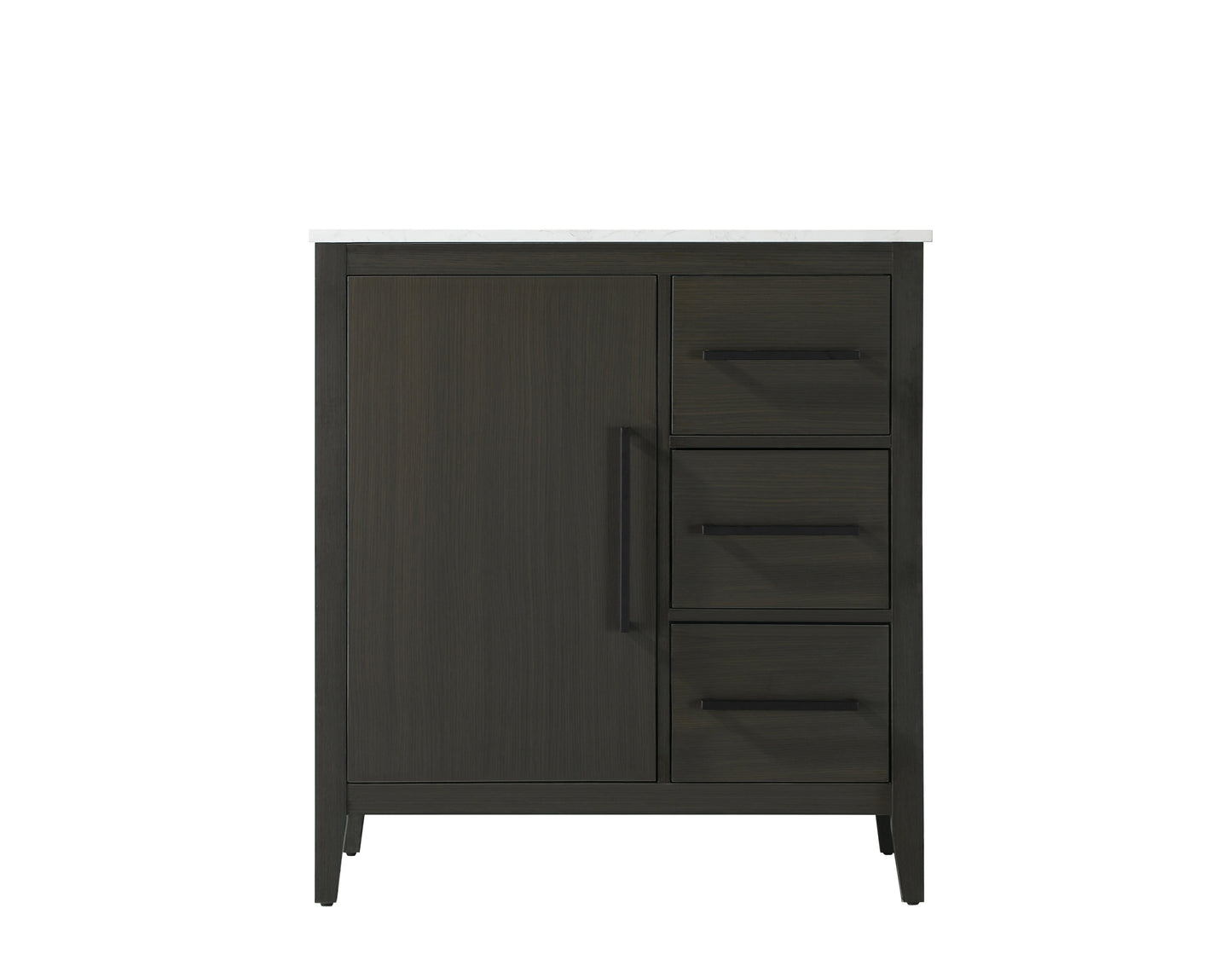 32 Inch Single Bathroom Vanity In Mocha Brown