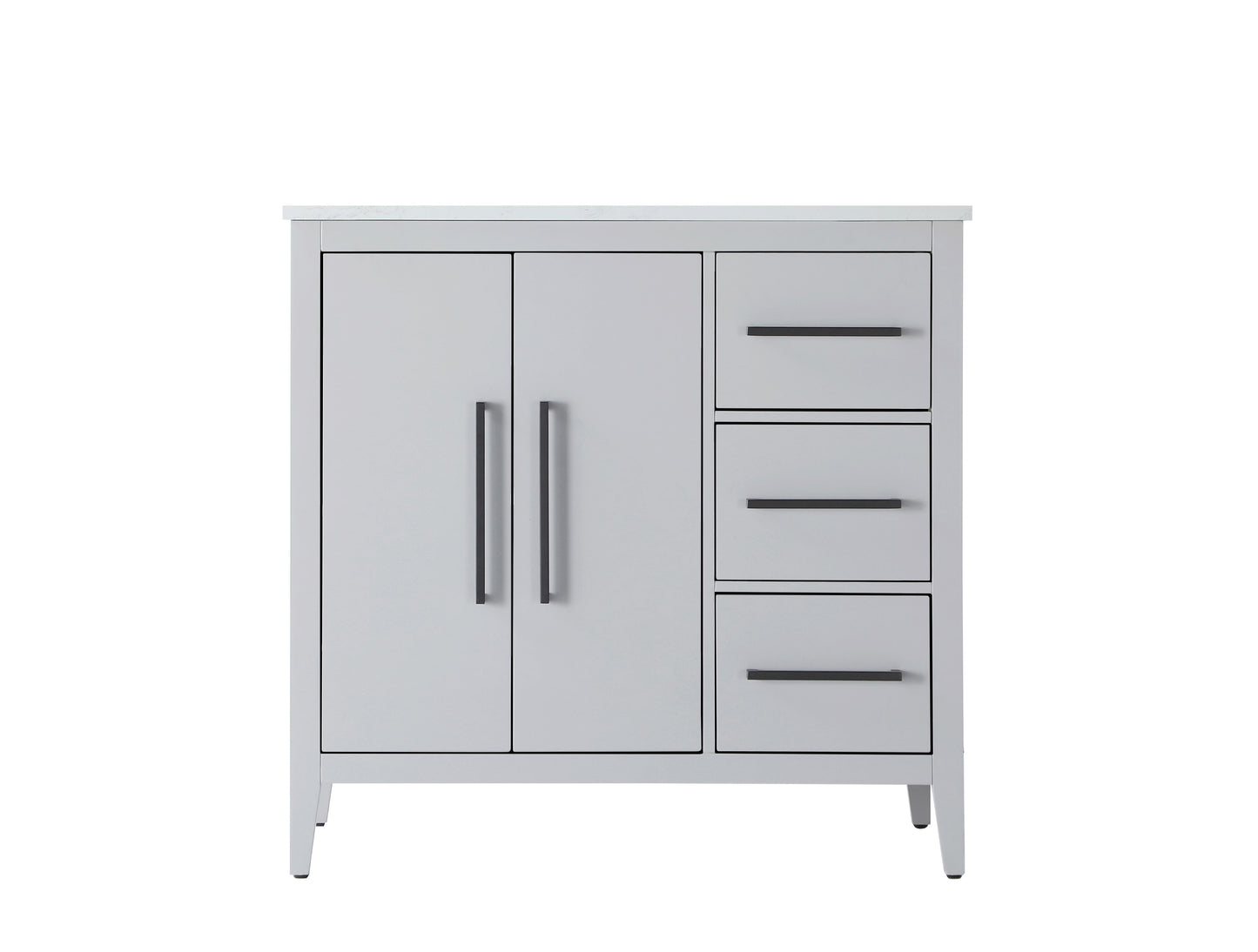 36 Inch Single Bathroom Vanity In Grey