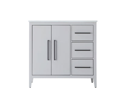 36 Inch Single Bathroom Vanity In Grey