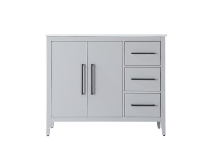 42 Inch Single Bathroom Vanity In Grey