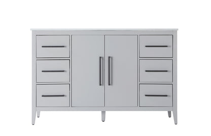 54 Inch Single Bathroom Vanity In Grey