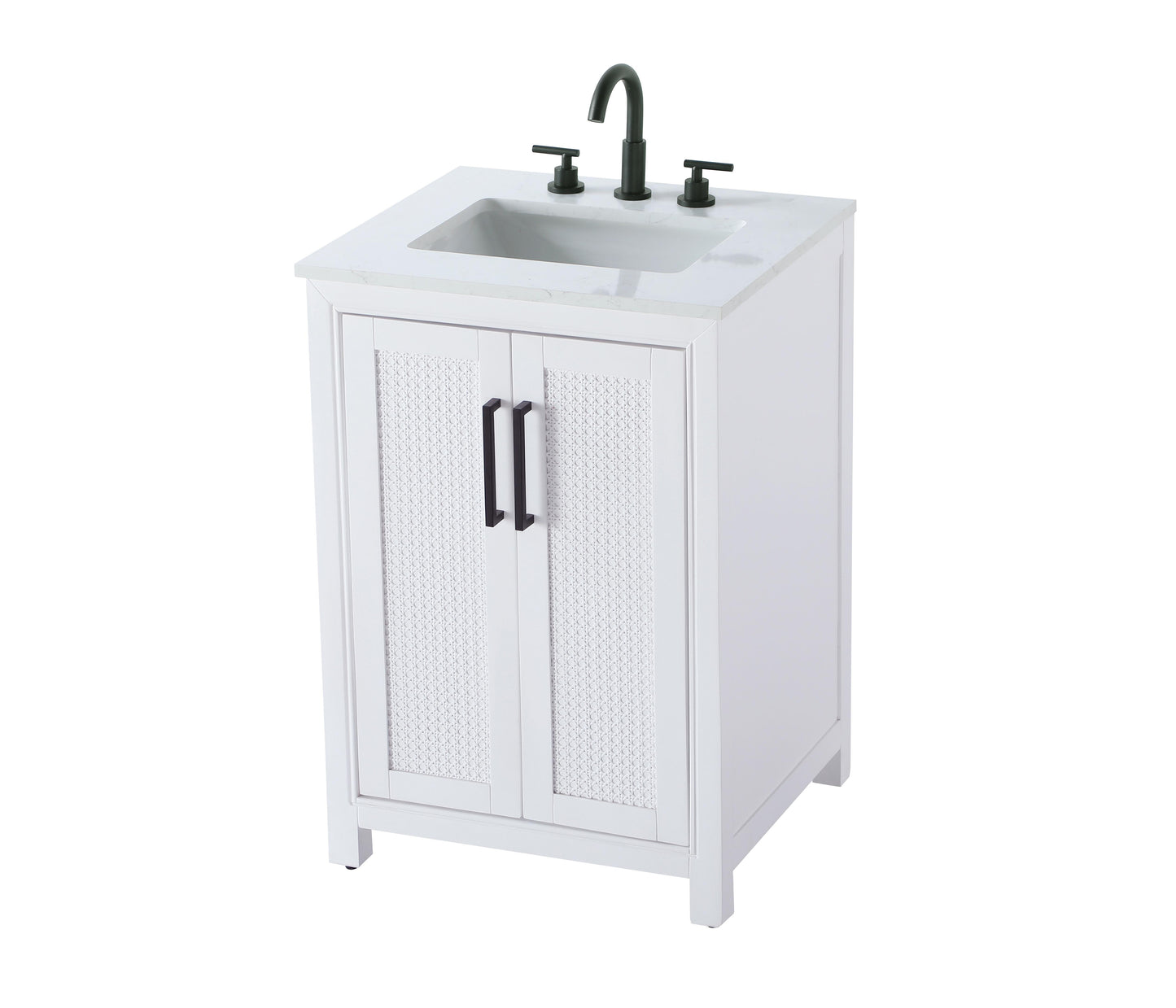 24 Inch Single Bathroom Vanity In White