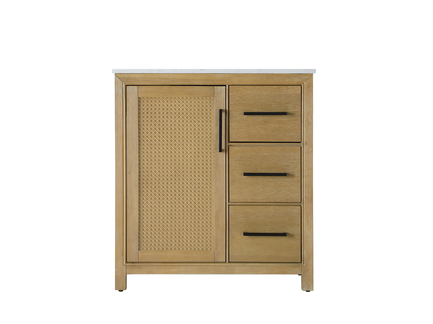32 Inch Single Bathroom Vanity In Linen Oak