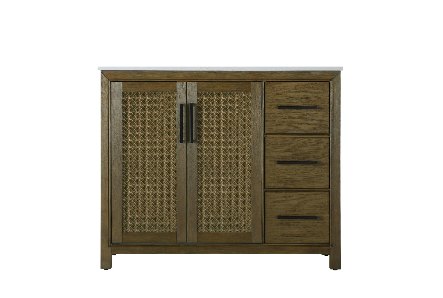 42 Inch Single Bathroom Vanity In Hazel Oak