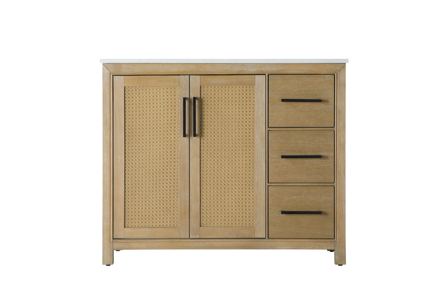42 Inch Single Bathroom Vanity In Linen Oak