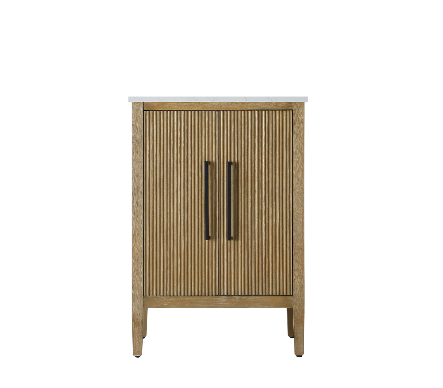 24 inch Single Bathroom Vanity in Linen Oak