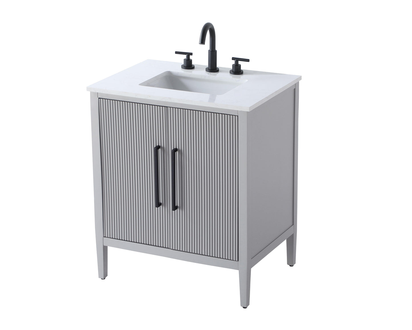 30 inch Single Bathroom Vanity in Grey