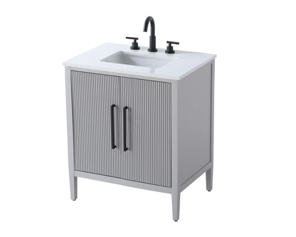 30 inch Single Bathroom Vanity in Grey