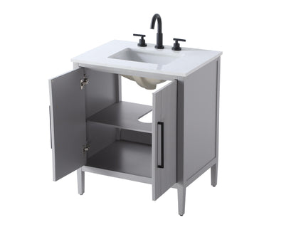 30 inch Single Bathroom Vanity in Grey