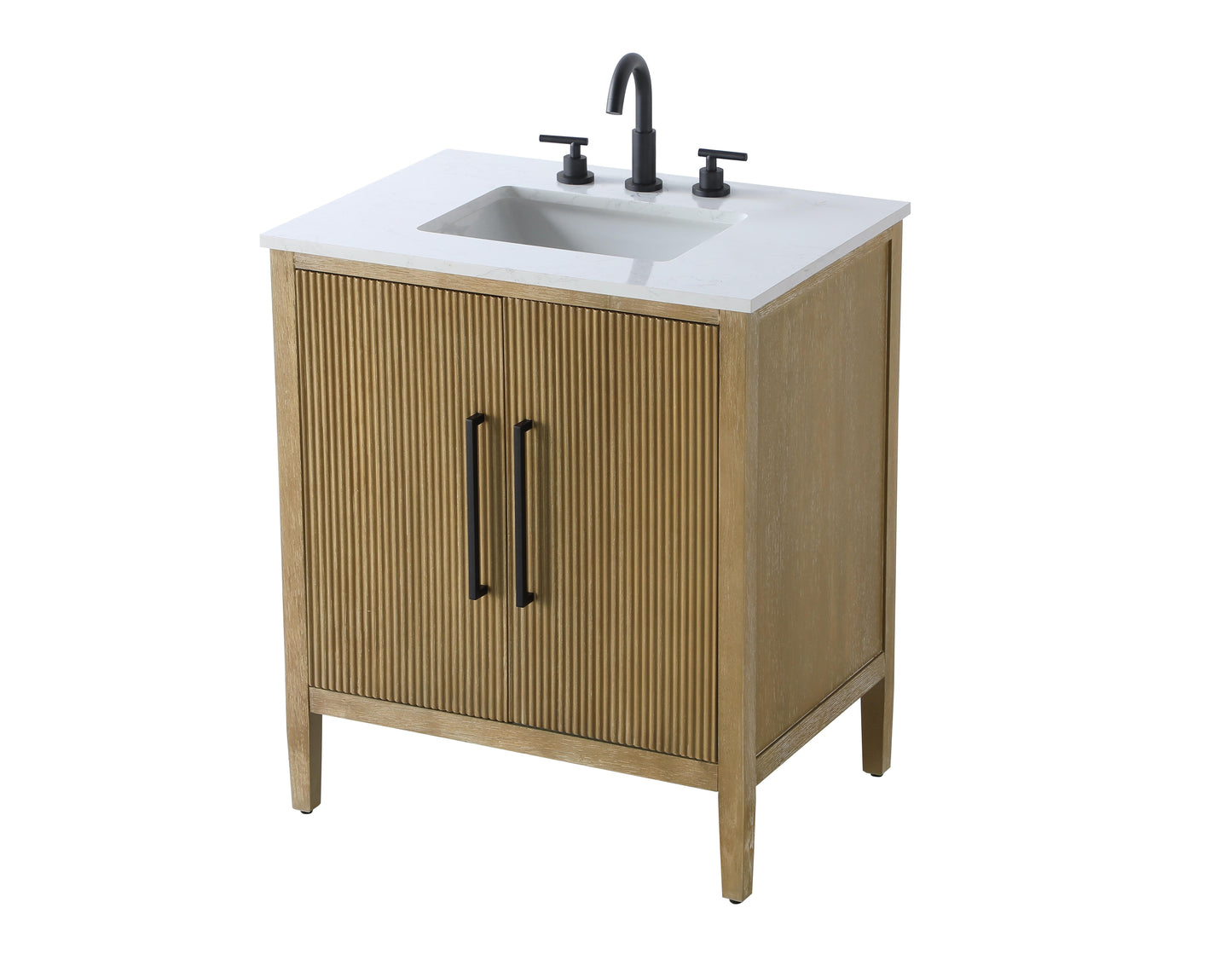 30 inch Single Bathroom Vanity in Linen Oak