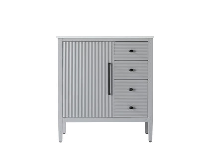 32 inch Single Bathroom Vanity in Grey