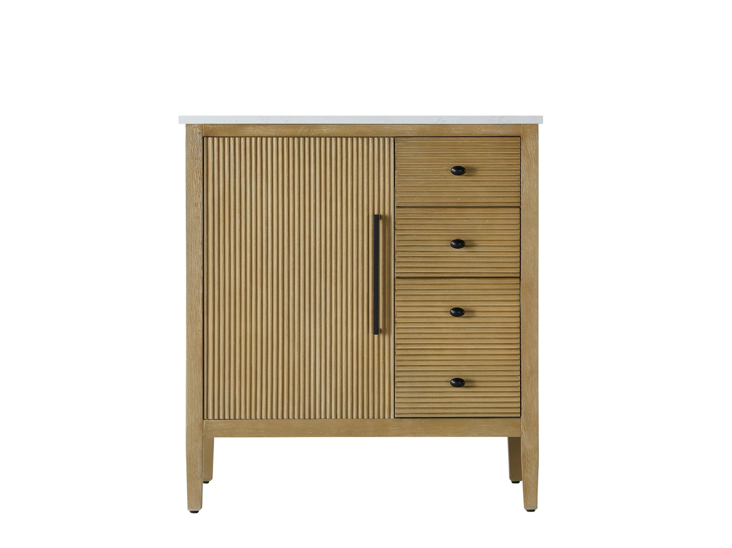 32 inch Single Bathroom Vanity in Linen Oak