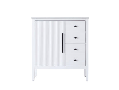 32 inch Single Bathroom Vanity in White