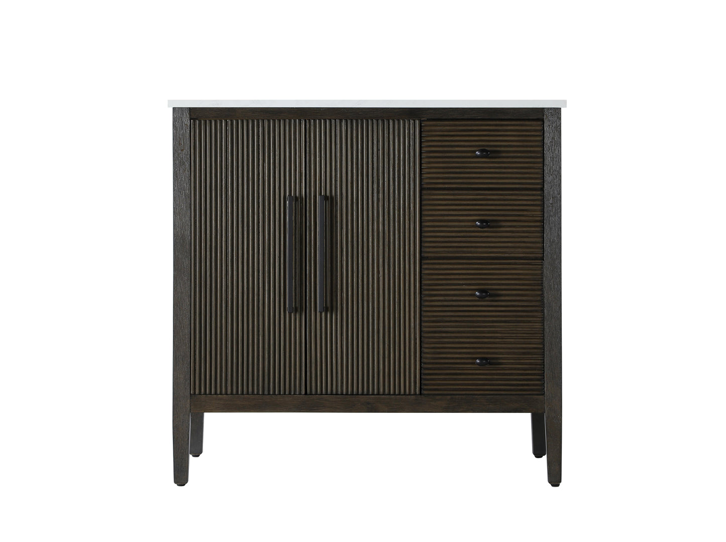 36 inch Single Bathroom Vanity in Chocolate Oak