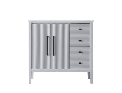36 inch Single Bathroom Vanity in Grey