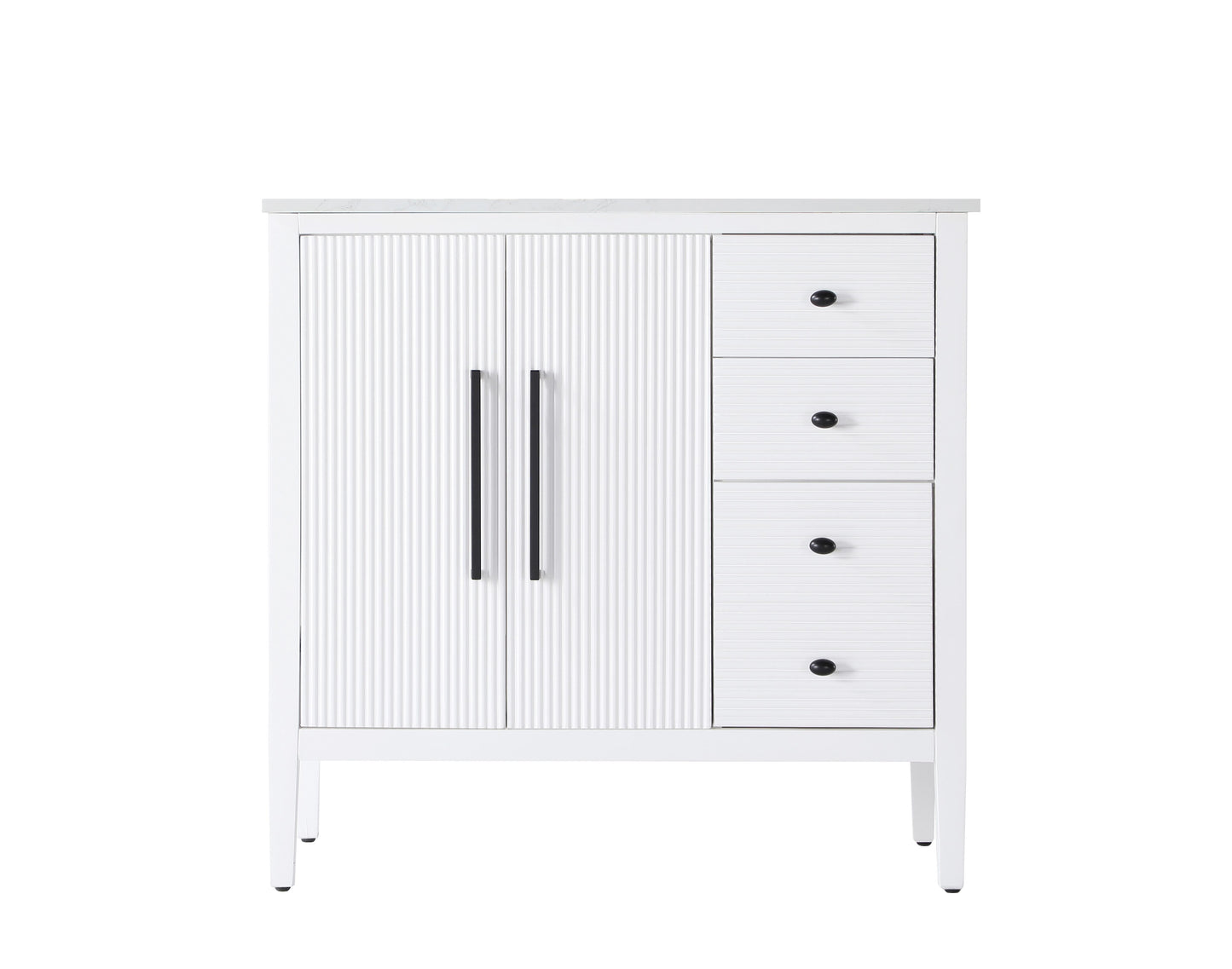 36 inch Single Bathroom Vanity in White