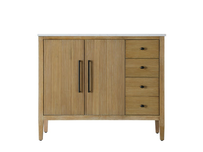 42 inch Single Bathroom Vanity in Linen Oak