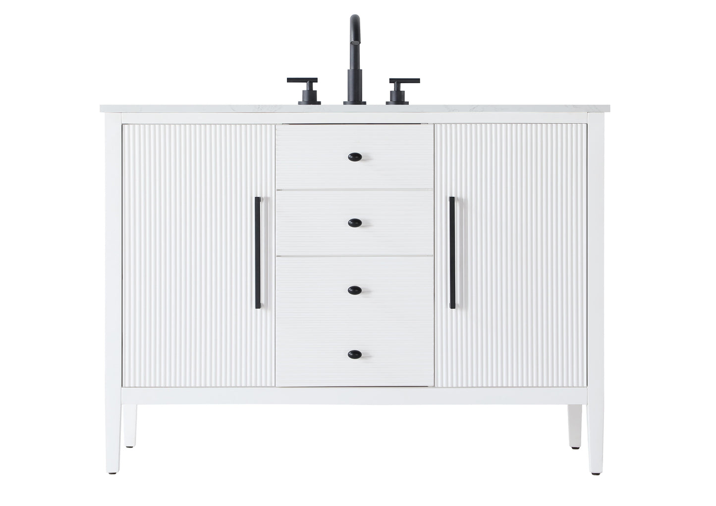 48 inch Single Bathroom Vanity in White