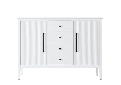 48 inch Single Bathroom Vanity in White