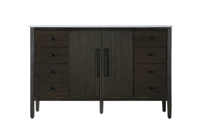54 inch Single Bathroom Vanity inChocolate Oak