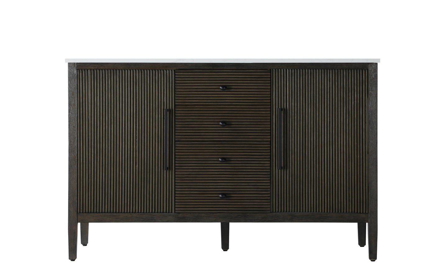 54 inch Double Bathroom Vanity inChocolate Oak