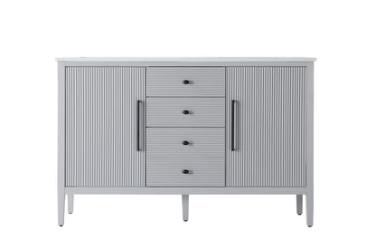 54 inch Double Bathroom Vanity in Grey