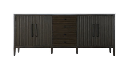 84 inch Double Bathroom Vanity inChocolate Oak