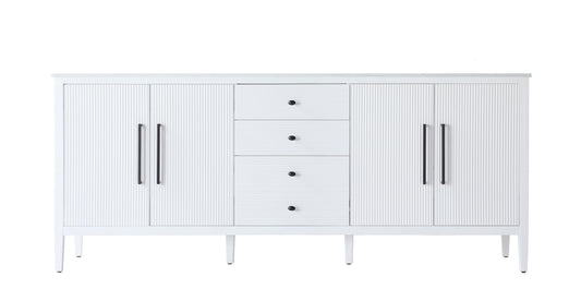 84 inch Double Bathroom Vanity in White