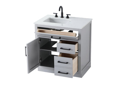 Alden 32 inch Single Bathroom Vanity in Grey