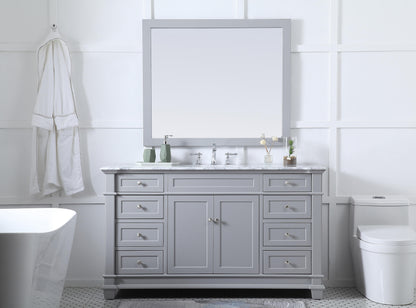 60 inch Single Bathroom Vanity set in Grey