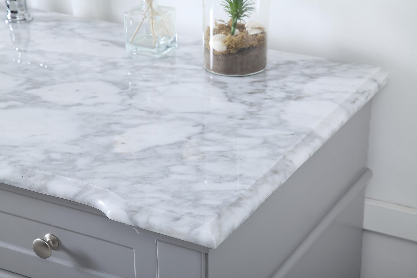 60 inch Single Bathroom Vanity set in Grey