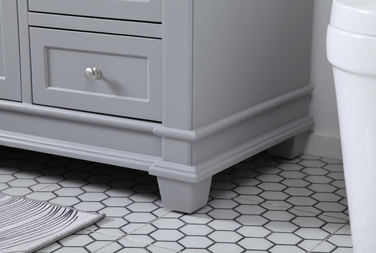 60 inch Single Bathroom Vanity set in Grey